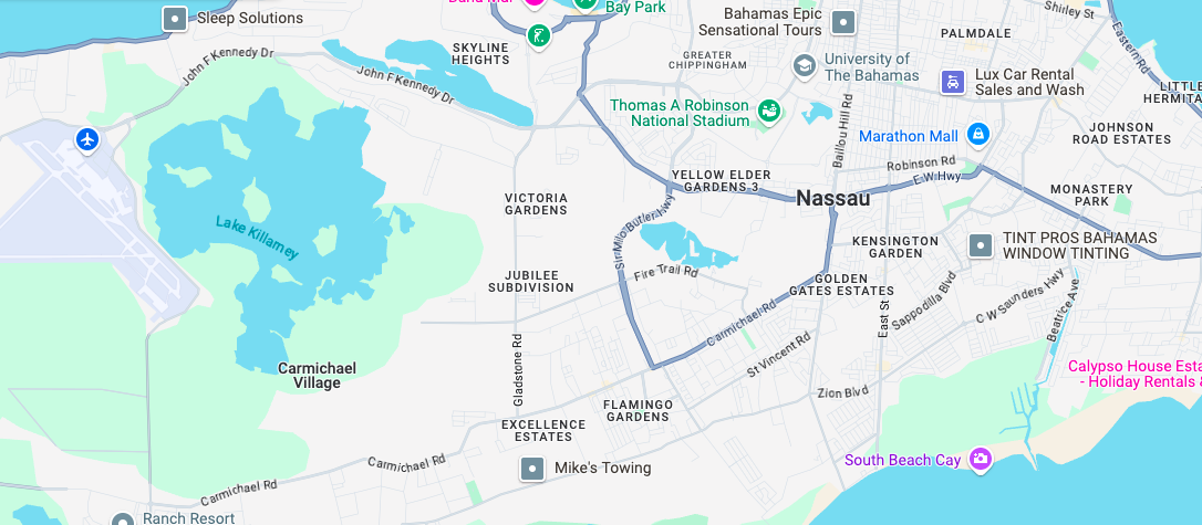 Nassau, Bahamas Map